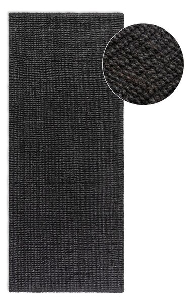 Črn tekač iz jute 80x200 cm Bouclé – Hanse Home