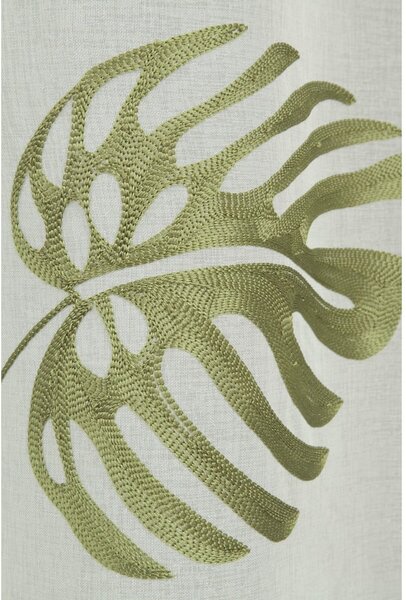 Belo-zelena prosojna zavesa iz tančice 135x245 cm – Sehlbach