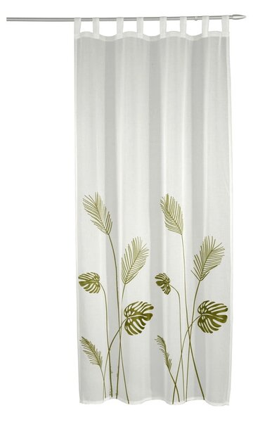 Belo-zelena prosojna zavesa iz tančice 135x245 cm – Sehlbach