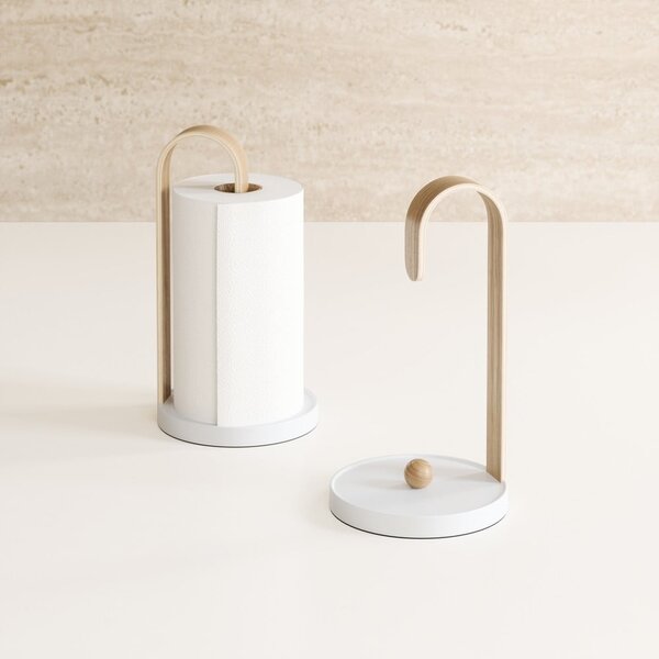 Belo leseno stojalo za papirnate brisače ø 17 cm Bellwood – Umbra