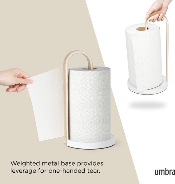 Belo leseno stojalo za papirnate brisače ø 17 cm Bellwood – Umbra
