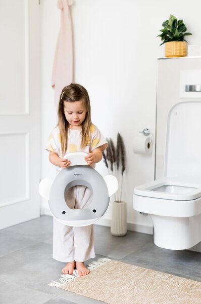 Temno siv otroški nastavek za WC školjko Dark grey – Kindsgut