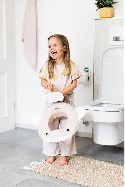 Bež otroški nastavek za WC školjko - Kindsgut