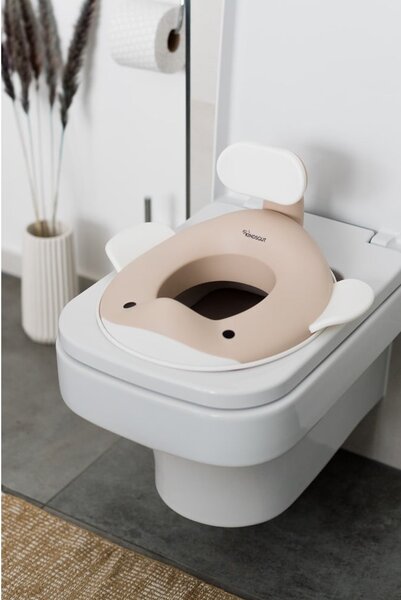 Bež otroški nastavek za WC školjko - Kindsgut