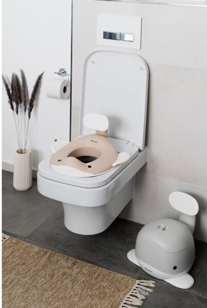 Bež otroški nastavek za WC školjko - Kindsgut