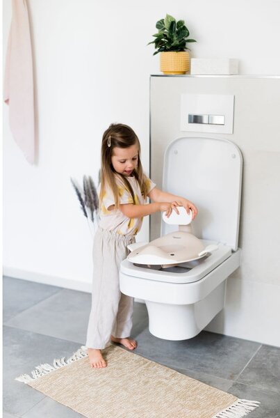 Bež otroški nastavek za WC školjko - Kindsgut