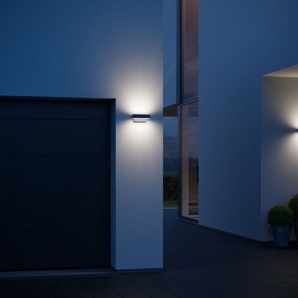 STEINEL L 810 S LED stenska svetilka, mat črna, Črna, Kovina, Sodobni