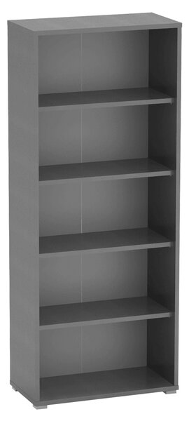 KONDELA Regal s policami, grafit, RIOMA New, TIP 3