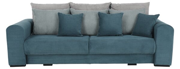 KONDELA Zelo prostoren kavč, modra/mentol/svetlo siva, GILEN BIG SOFA