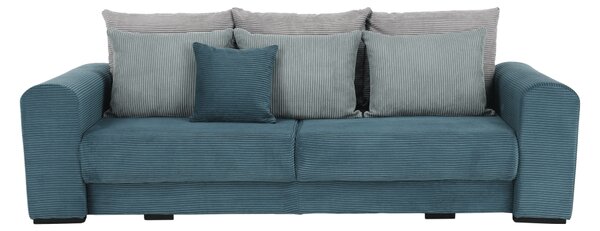 KONDELA Zelo prostoren kavč, modra/mentol/svetlo siva, GILEN BIG SOFA