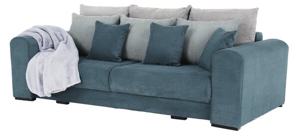 KONDELA Zelo prostoren kavč, modra/mentol/svetlo siva, GILEN BIG SOFA