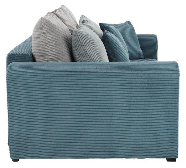 KONDELA Zelo prostoren kavč, modra/mentol/svetlo siva, GILEN BIG SOFA