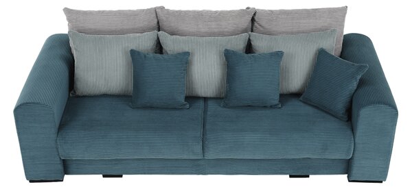 KONDELA Zelo prostoren kavč, modra/mentol/svetlo siva, GILEN BIG SOFA