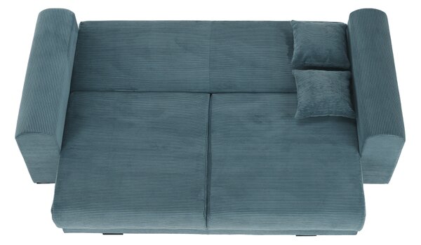 KONDELA Zelo prostoren kavč, modra/mentol/svetlo siva, GILEN BIG SOFA