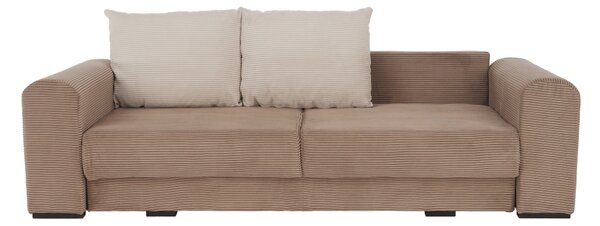 KONDELA Zelo prostoren kavč, svetlo rjava/bež/smetana, GILEN BIG SOFA