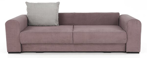 KONDELA Zelo prostoren kavč, vijolična/umazano roza/bež, GILEN BIG SOFA