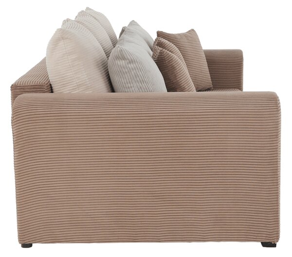 KONDELA Zelo prostoren kavč, svetlo rjava/bež/smetana, GILEN BIG SOFA