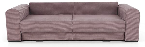 KONDELA Zelo prostoren kavč, vijolična/umazano roza/bež, GILEN BIG SOFA