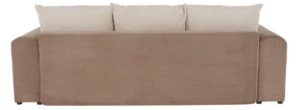 KONDELA Zelo prostoren kavč, svetlo rjava/bež/smetana, GILEN BIG SOFA