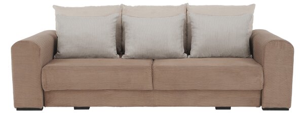 KONDELA Zelo prostoren kavč, svetlo rjava/bež/smetana, GILEN BIG SOFA