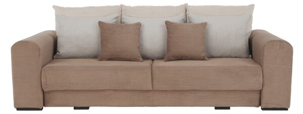 KONDELA Zelo prostoren kavč, svetlo rjava/bež/smetana, GILEN BIG SOFA