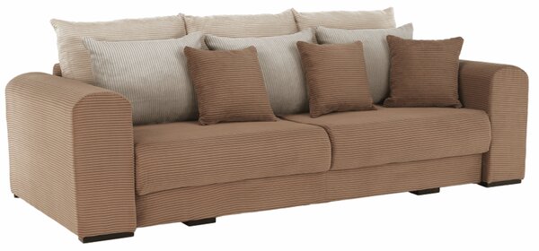 KONDELA Zelo prostoren kavč, svetlo rjava/bež/smetana, GILEN BIG SOFA