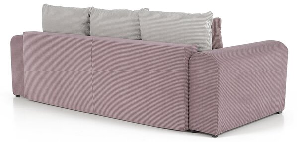 KONDELA Zelo prostoren kavč, vijolična/umazano roza/bež, GILEN BIG SOFA