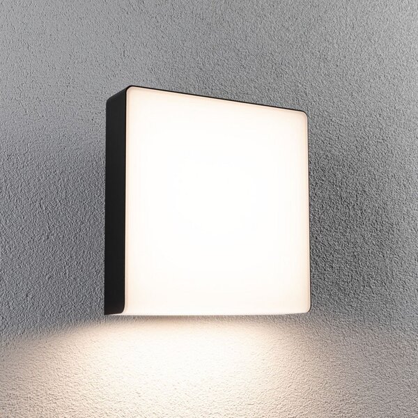 Paulmann LED zunanje stensko svetilo Azalena, senzor, antracit, Črna, Aluminij