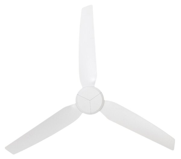 Beacon Lighting Stropni ventilator Polis, bel, DC, tiho delovanje, premer 137 cm, IP55, Bela, Dnevna soba / jedilnica, Plastika, Sodobni