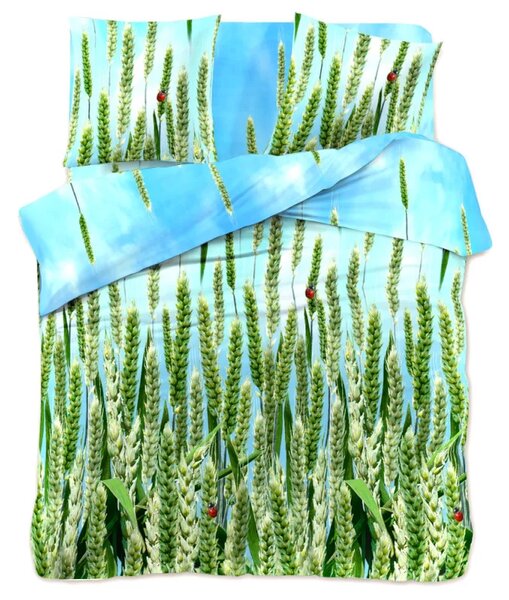 Posteljnina iz mikrovlaken POSANA zelena Dimenzije posteljnine: 2 kom 70 x 80 cm | 160 x 200 cm