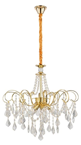 Kristalna viseča svetilka SWE081-CP 60cm GOLD