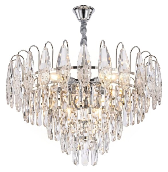Kristalna viseča svetilka SWE079-CP 50cm Chrom