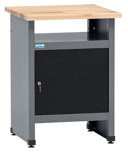 Küpper Stranska miza delovnega pulta (Do x Š: 60 x 60 cm, Delovna višina: 84 cm, Črna)