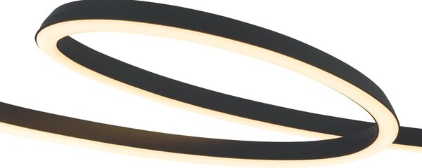Skandinavska viseča svetilka črna 110 cm vklj. LED s 3-stopenjskim zatemnjevanjem - Circuit
