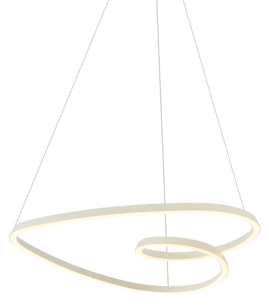 Skandinavska viseča svetilka bež 72 cm vklj. LED s 3-stopenjskim zatemnjevanjem - Circuit