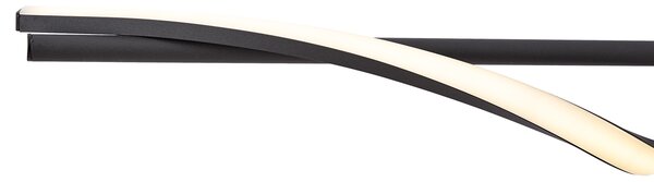 Dizajnerska viseča svetilka črna 110cm vklj. LED 3-stopenjsko zatemnjevanje - Wokkel