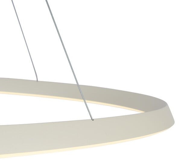 Skandinavska viseča svetilka bež 72 cm vklj. LED s 3-stopenjskim zatemnjevanjem - Circuit