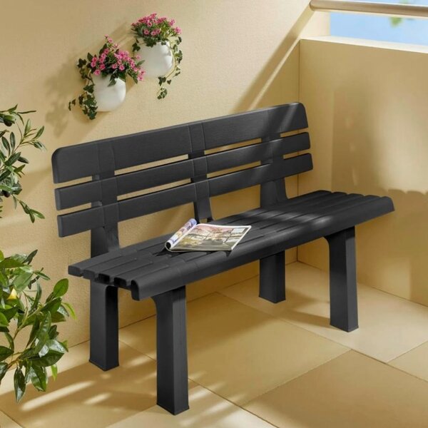 Vrtna klop GENZIANA, 110x52x71cm, antracit I.P.A.E-Progarden