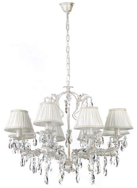 KRISTALNA VISEČA SVETILKA 80/105 cm E14