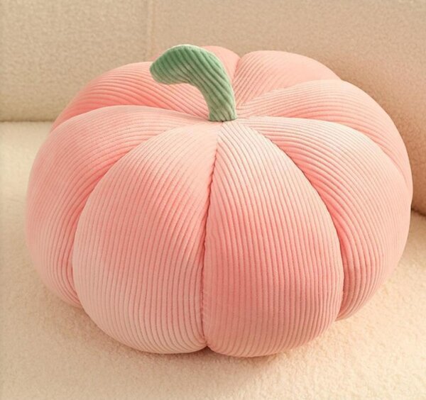 Dekorativna blazina v obliki buče PUMPKIN 18 cm, roza