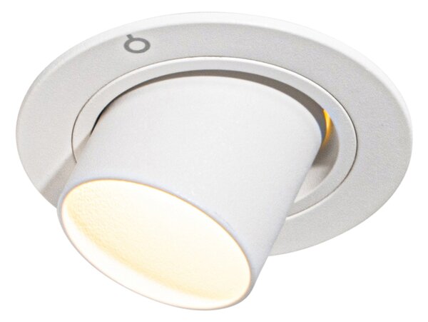 Komplet 6 vgradnih reflektorjev bel GU10 35 mm okrogli nagibni - Installa