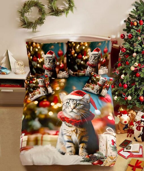 3D Bombažna posteljnina HOLLY PAWS barvna + prevleka za vzglavnik 40x50 cm brezplačno Dimenzije posteljnine: 70 x 90 cm | 140 x 200 cm