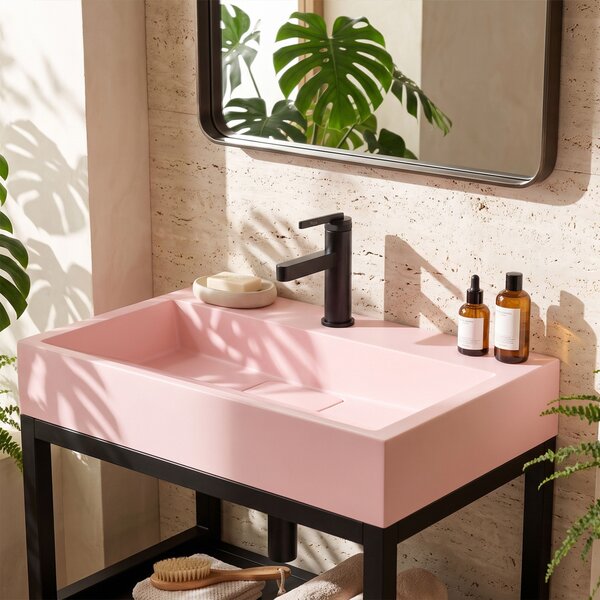 GOYA PINK konglomeratni umivalnik 50CM + stojalo