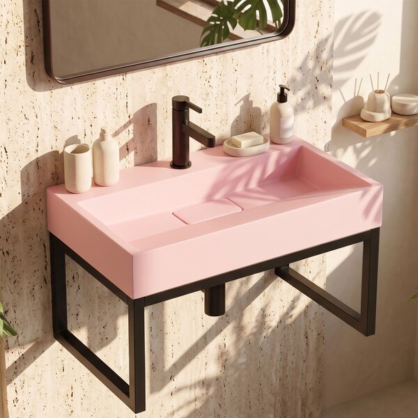 GOYA PINK konglomeratni umivalnik 50CM + stojalo
