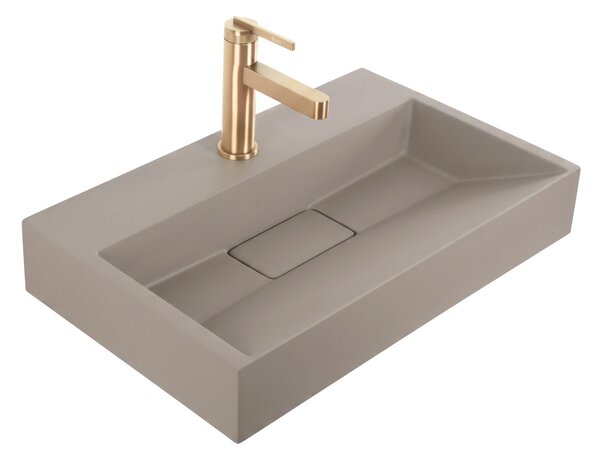 Konglomeratni umivalnik Rea GOYA 50CM Taupe + okvir