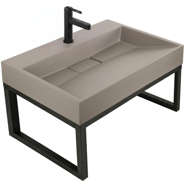 Konglomeratni umivalnik Rea GOYA 70CM Taupe + okvir