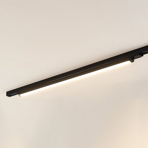 Arcchio LED-tirna svetilka Harlow, črna, 109 cm, 3.000K, Črna, Študija / pisarna, Aluminij, Sodobni