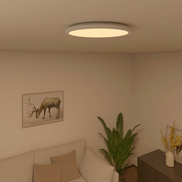 Calex Stropna svetilka Smart Halo LED, Ø 29,2 cm, zatemnjen, Bela, Dnevna soba / jedilnica, Plastika, Sodobni