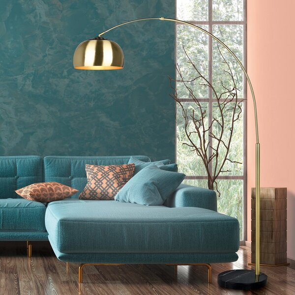 Trio Lighting Stojalo za luči Argentina, medenina, Zlata / medeninasta, Dnevna soba / jedilnica, Kovina
