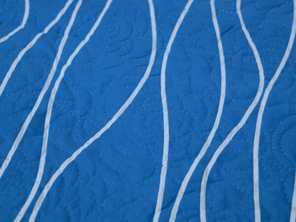 Pregrinjalo za posteljo LIORA, modro Dimenzije: 220 x 240 cm
